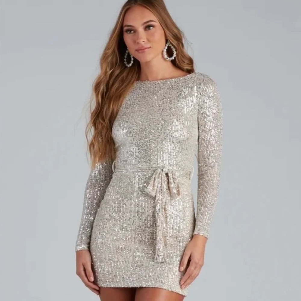 Windsor Gold Sequin Dress